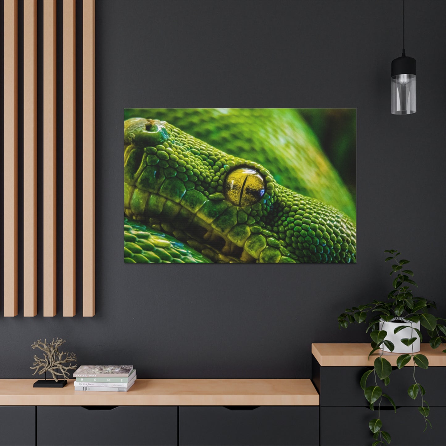 Green Snake Canvas