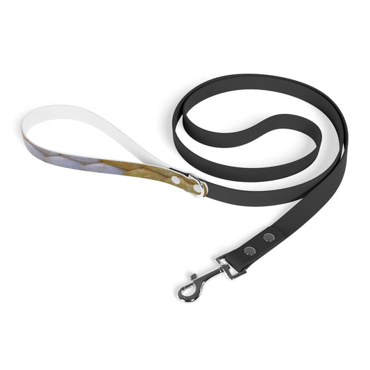 Yellow Snake skin/ Black leash