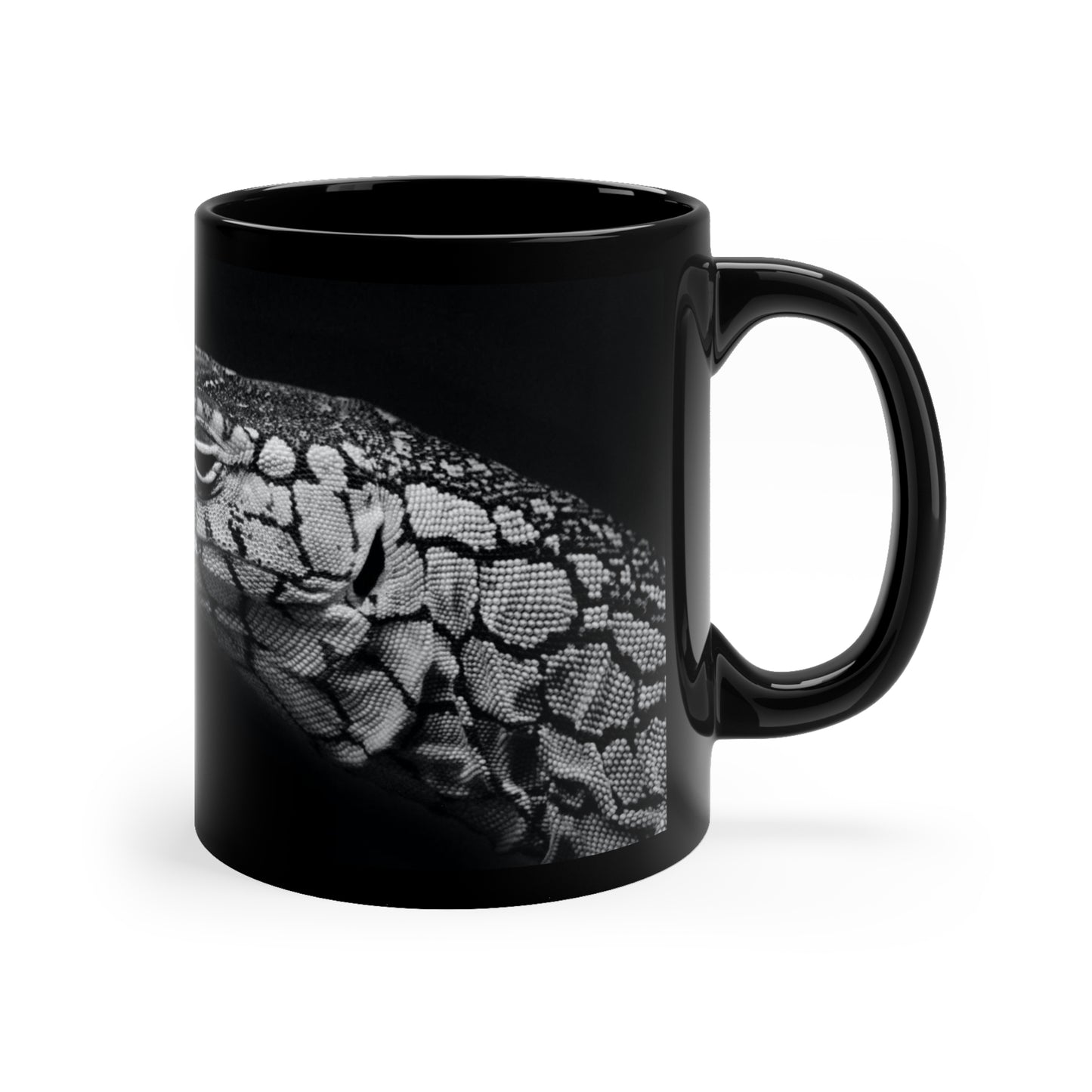 Monitor Black Ceramic Mug