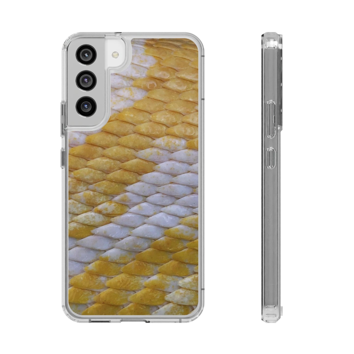 Yellow Snake Skin Phone Cases