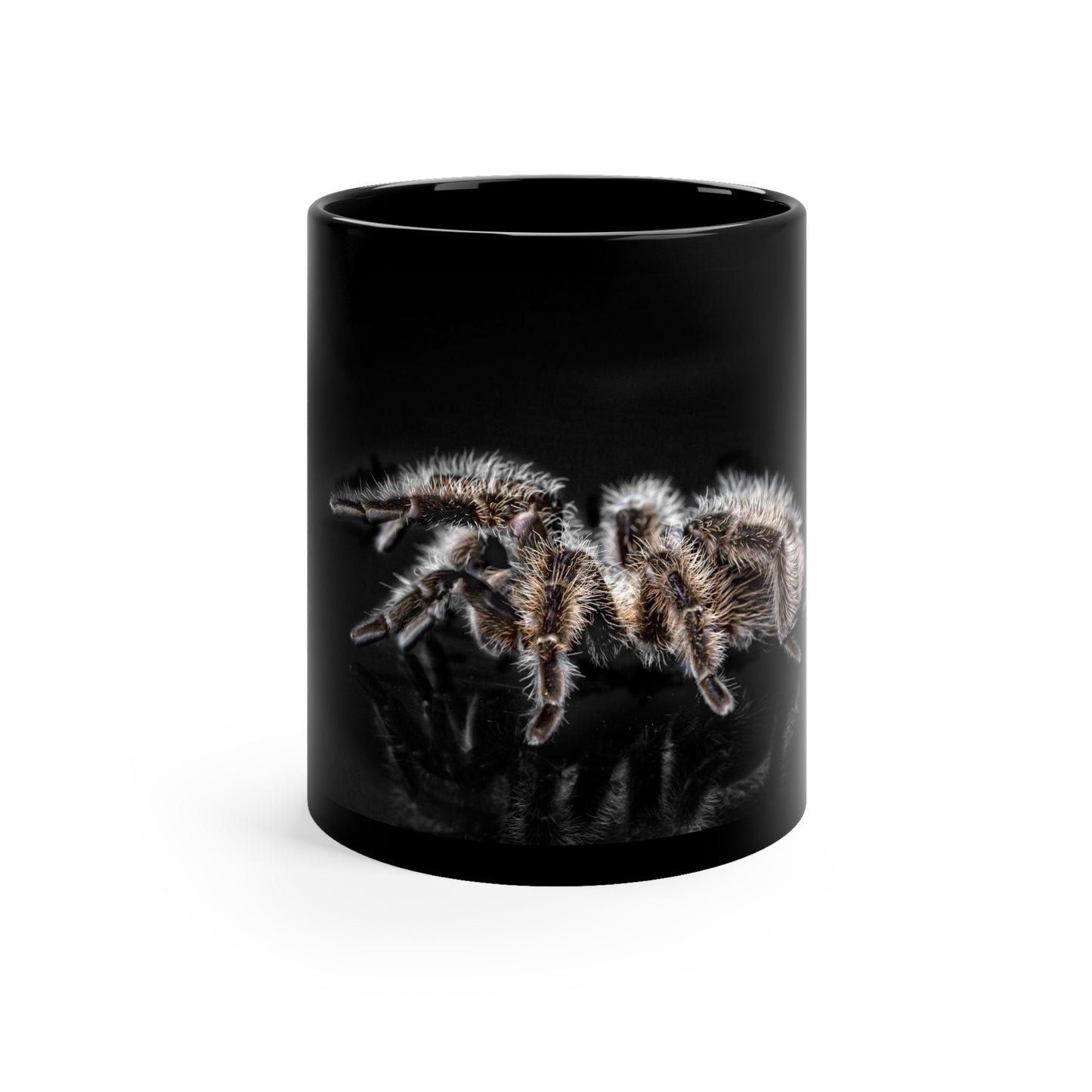 Tarantula Black Ceramic Mug