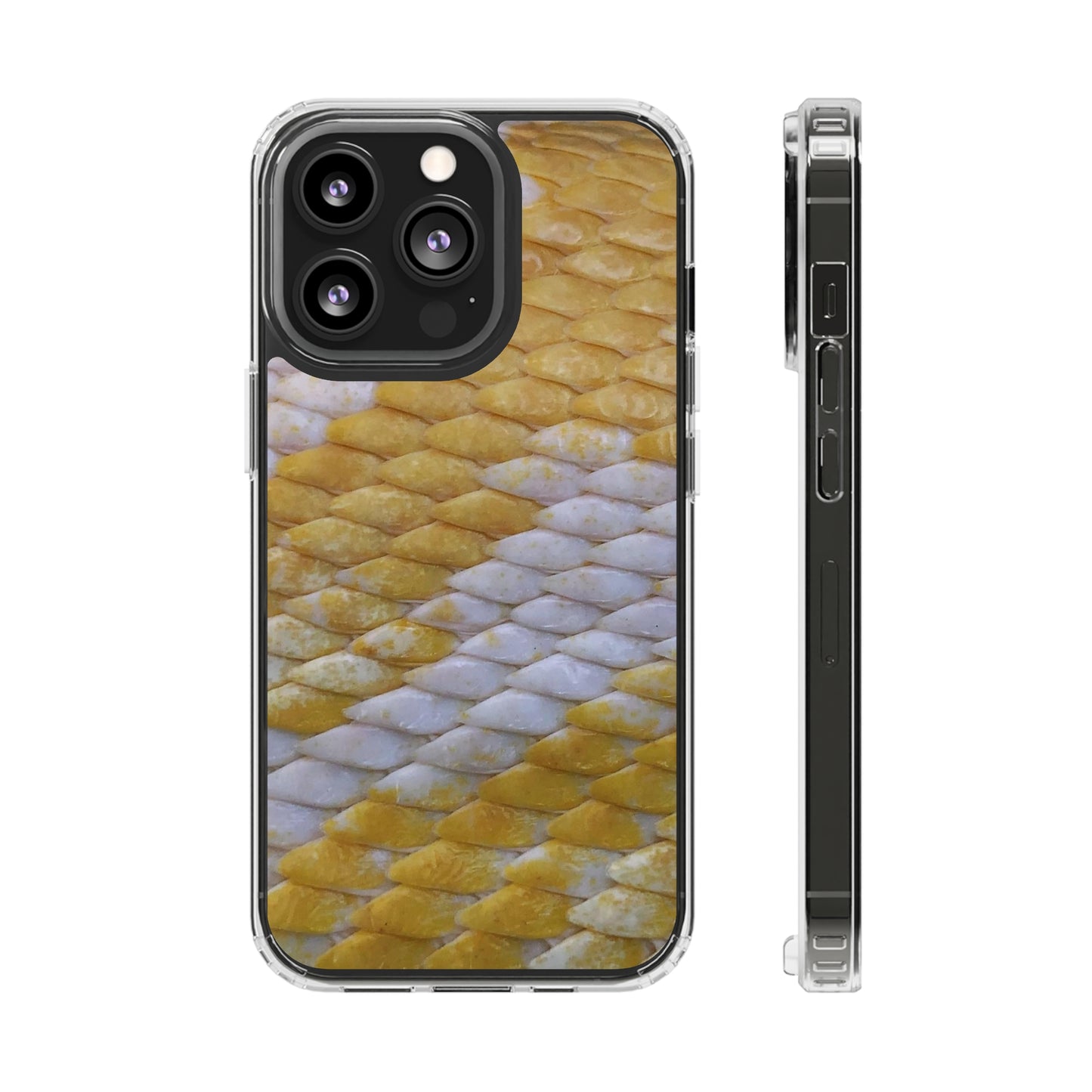 Yellow Snake Skin Phone Cases