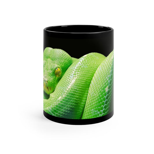 Python Black Ceramic Mug