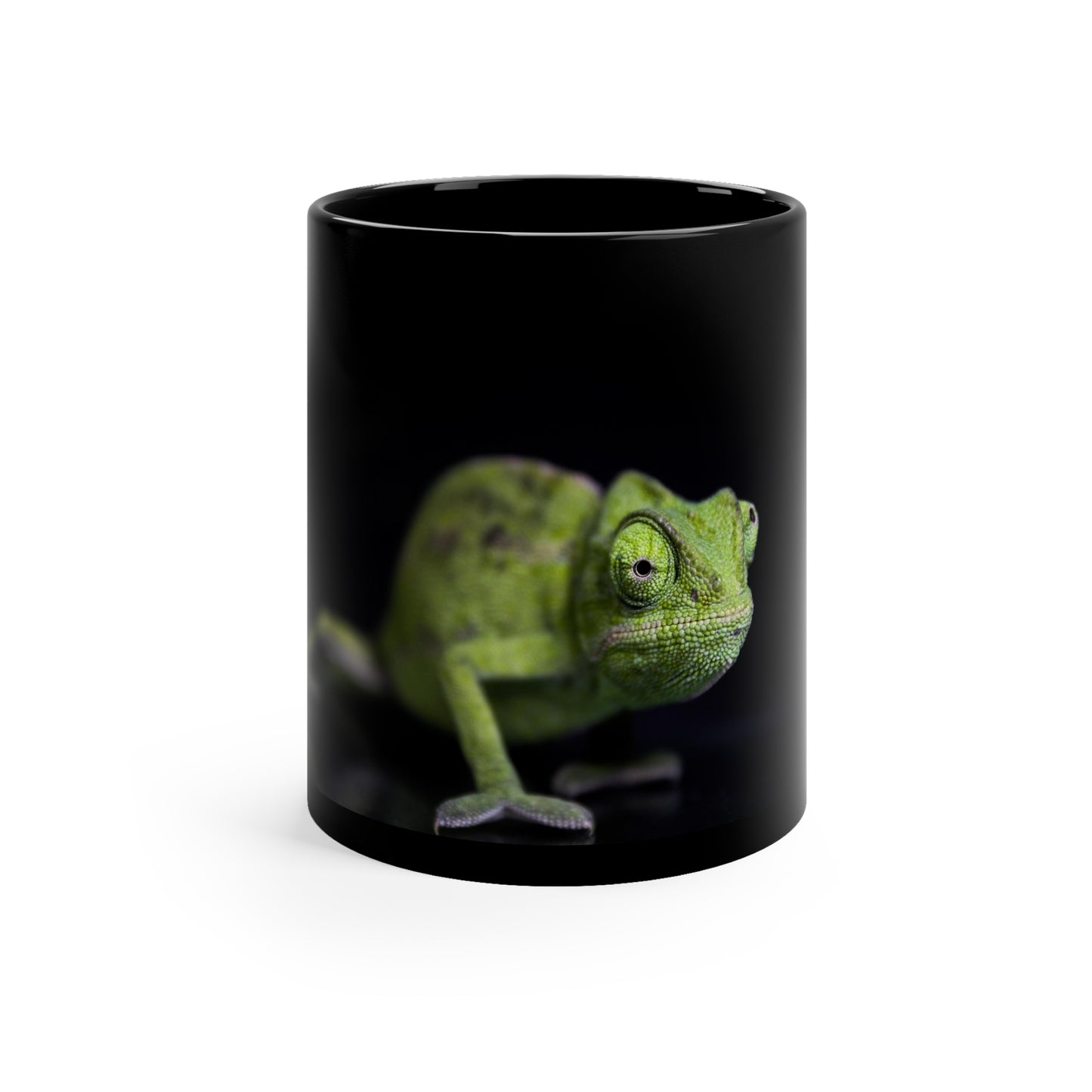 Chameleon Black Ceramic Mug