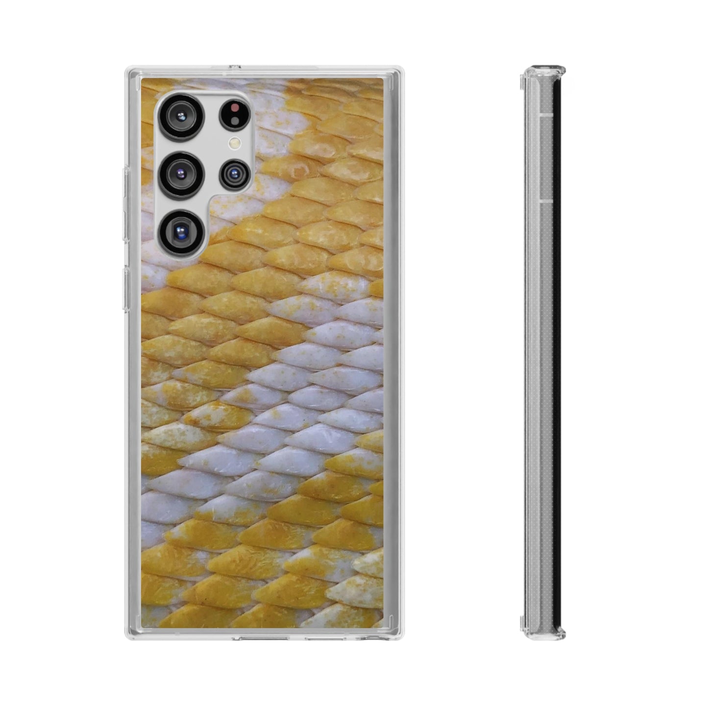 Yellow Snake Skin Phone Cases