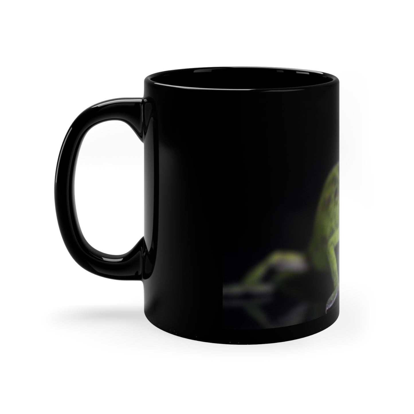 Chameleon Black Ceramic Mug