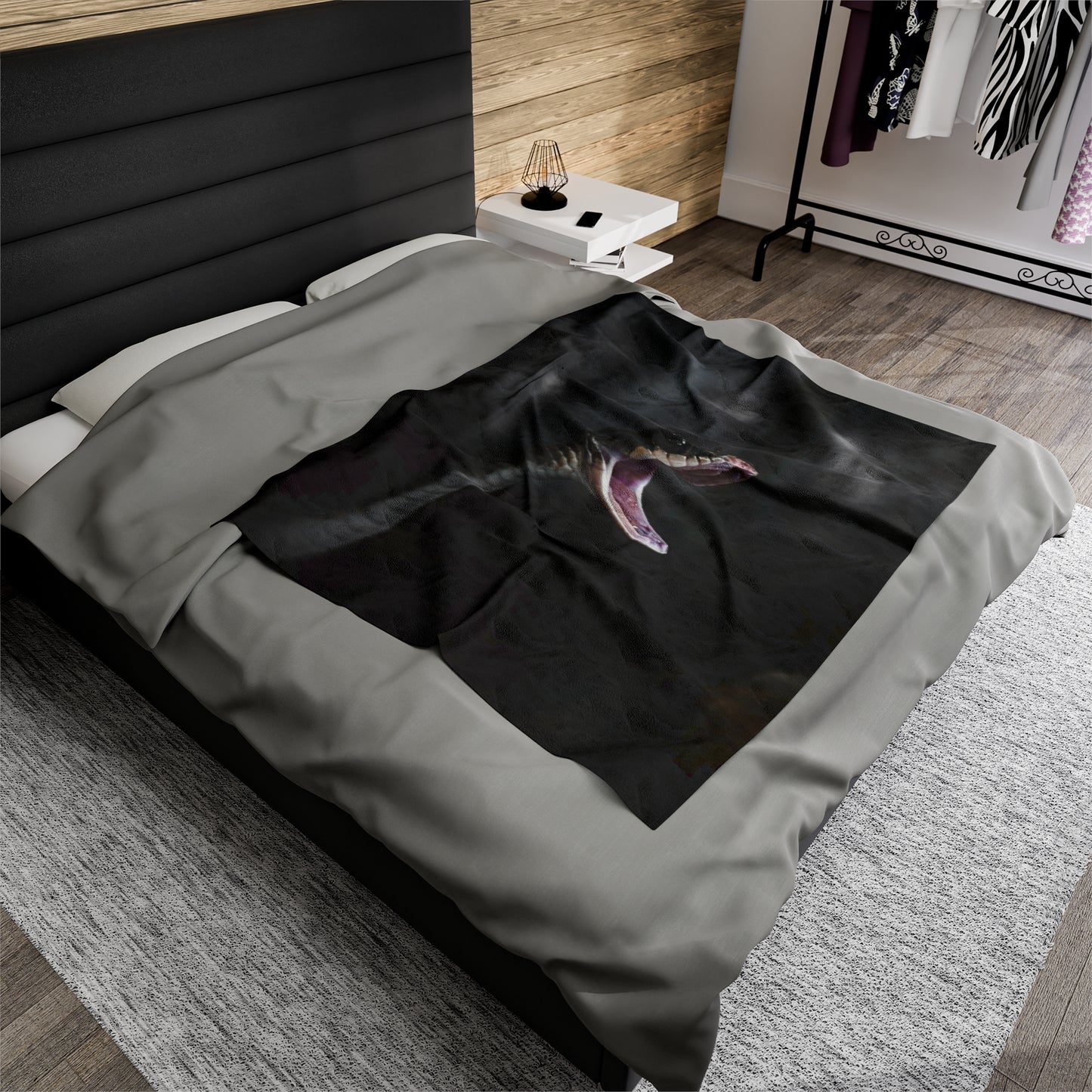 Black Mamba Plush Blanket