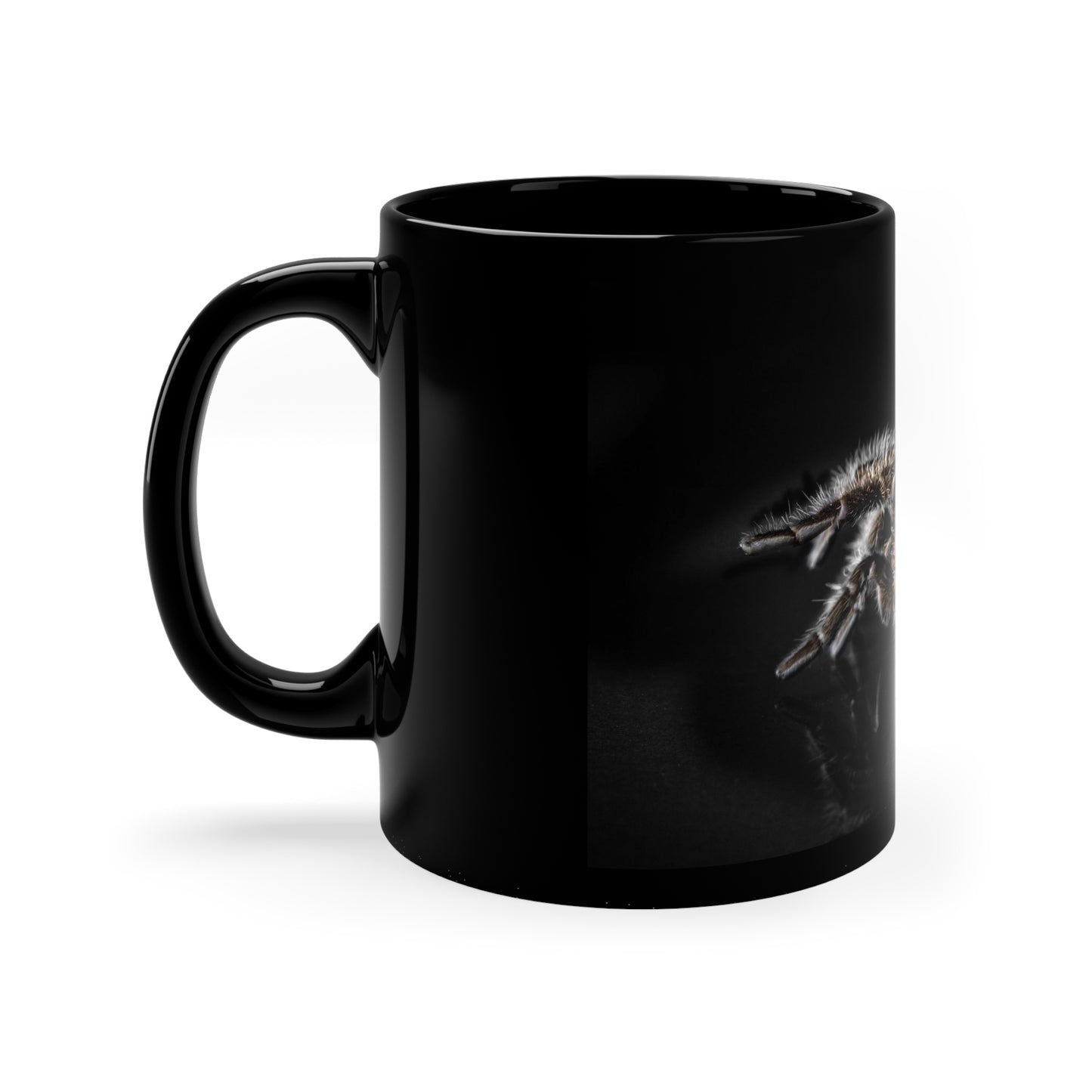 Tarantula Black Ceramic Mug