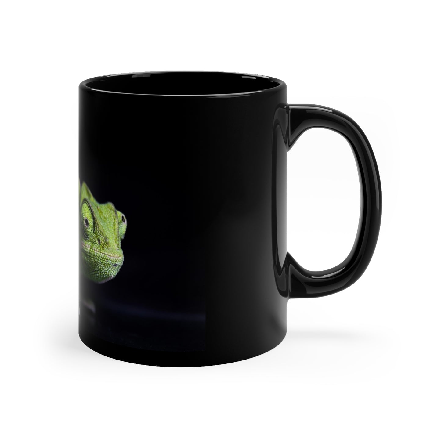 Chameleon Black Ceramic Mug